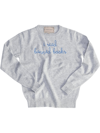 "i read banned books" Men's Crewneck Sweater Donation10p Smoke XS 