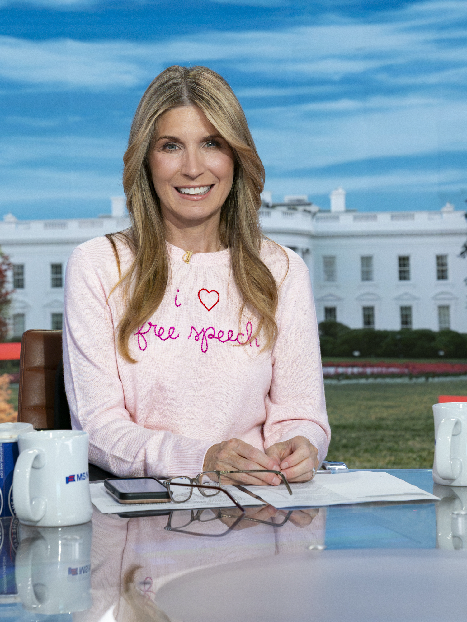 "i heart free speech" Women's Cashmere Crewneck