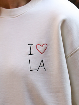 "i heart LA" Women's Sweatshirt Sweatshirt Donation20p