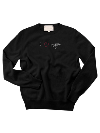 "i heart npr" Women's Crewneck Cashmere Core LINGUA FRANCA NYC Black XS