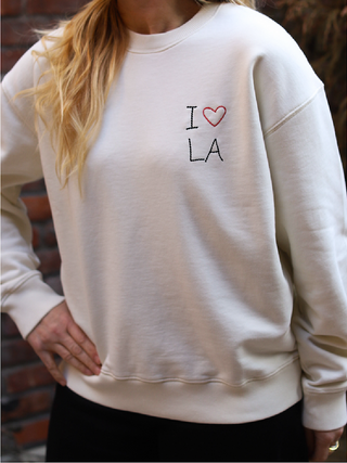 "i heart LA" Women's Sweatshirt Sweatshirt Donation20p