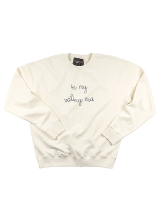 "in my voting era" Men's Sweatshirt Sweatshirt Dubow S Cream 