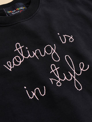 "voting is in style" Women's Sweatshirt Sweatshirt Donation20p   