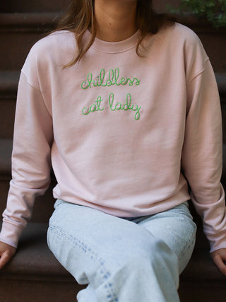 "childless cat lady" Women's Sweatshirt Sweatshirt Ecovest   