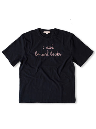 "i read banned books" T-Shirt T-Shirt Donation10p Black XS 