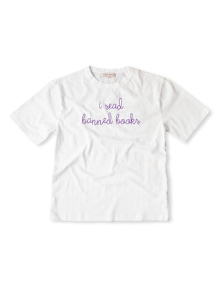 "i read banned books" T-Shirt T-Shirt Lingua Franca White XS 