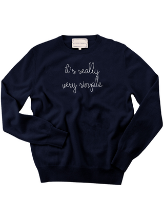 "it's really very simple" Women's Crewneck