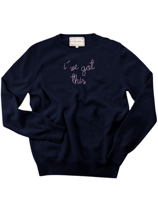 "i've got this" Crewneck Sweater Lingua Franca NYC Inc. Navy XS 