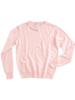 "joy is resistance" Women's Crewneck