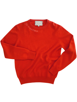 "joy is resistance" Women's Crewneck