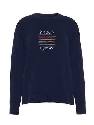 "proud human"  Maxine Sweater