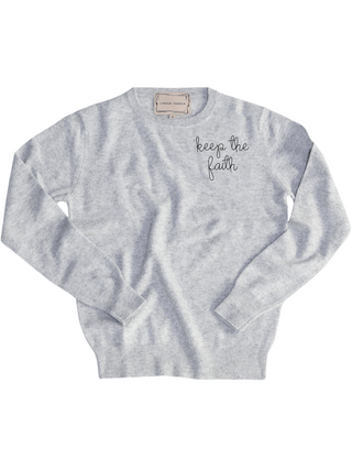 "keep the faith" Women's Crewneck