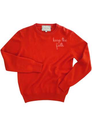 "keep the faith" Women's Crewneck