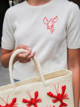 Lobster Sweater Short Sleeve Collab Lingua Franca NYC   