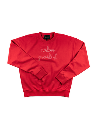 "madam president" Women's Sweatshirt Sweatshirt Ecovest Red XS 