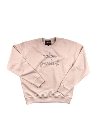 "madam president" Women's Sweatshirt Sweatshirt Ecovest Light Pink XS 