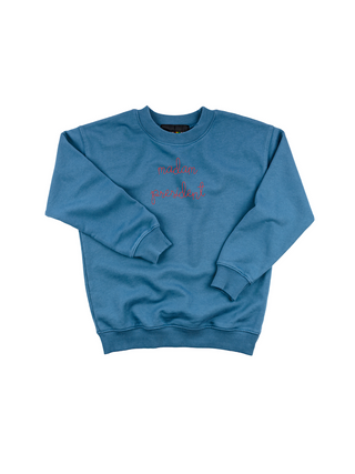 "madam president" Kids' Sweatshirt Sweatshirt Ecovest Vintage Blue 2T 