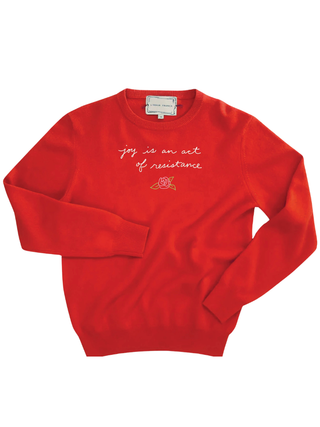 "joy is an act of resistance" Women's Crewneck