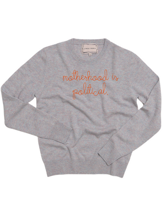 "motherhood is political" Women's Crewneck Sweater Donation10p Heather XS 