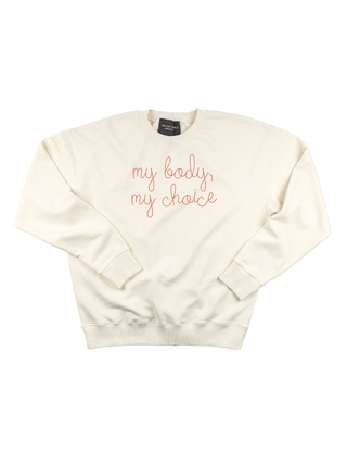 "my body, my choice" Women's Sweatshirt Sweatshirt Ecovest Cream XS 