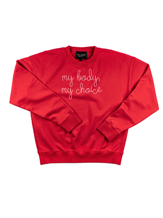 "my body, my choice" Women's Sweatshirt Sweatshirt Ecovest Red XS 