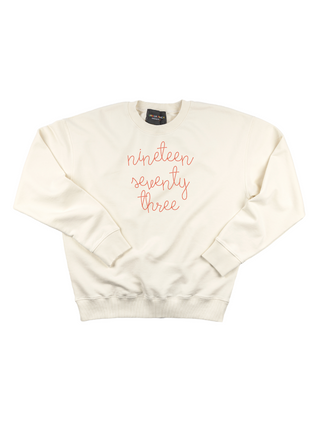 "nineteen seventy three" Women's Sweatshirt Sweatshirt Ecovest Cream XS 