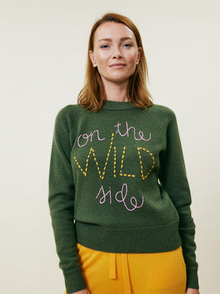 On the Wild Side Raglan Sweater Lingua Franca NYC   