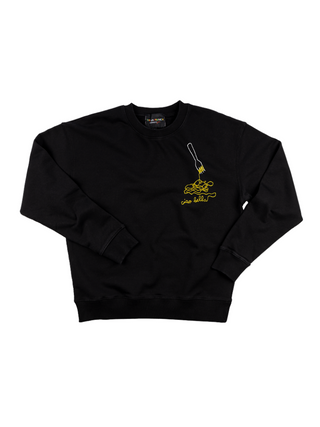 Pasta Lover Men's Sweatshirt Sweatshirt Ecovest Black S 