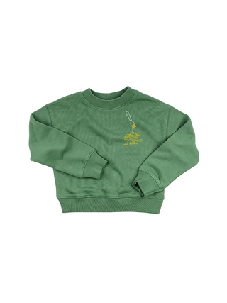 Pasta Lover Kids' Sweatshirt Sweatshirt Ecovest Vintage Green 2T 