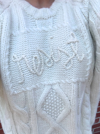 "resist" Bjorn Crewneck CUSTOM LINGUA FRANCA NYC