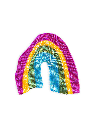 Beaded Rainbow Patch Patch Lingua Franca NYC   