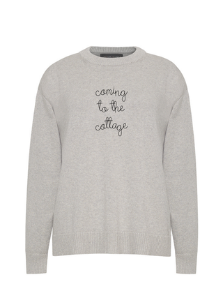 "coming to the cottage" Maxine Sweater Cotton Cashmere LINGUA FRANCA NYC