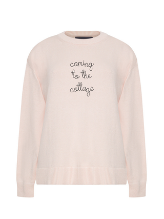 "coming to the cottage" Maxine Sweater Cotton Cashmere LINGUA FRANCA NYC