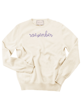 "roevember" Crewneck Sweater Donation10p Cream XS 