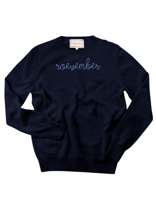 "roevember" Crewneck Sweater Donation10p Navy XS 