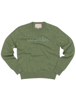 "roevember" Crewneck Sweater Donation10p Olive XS 