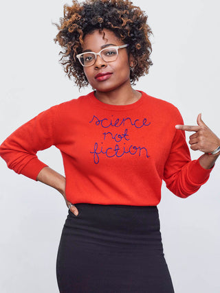 Custom Women's 100% Cashmere Crewneck Sweater