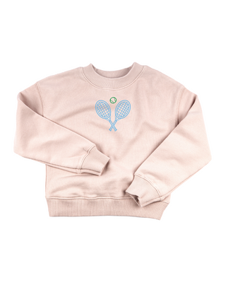 "serve up" Kids' Sweatshirt Sweatshirt Ecovest Light Pink 2T 