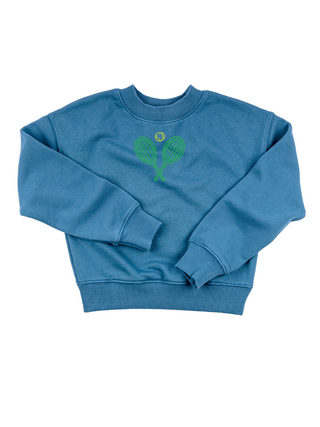 "serve up" Kids' Sweatshirt Sweatshirt Ecovest Vintage Blue 2T 