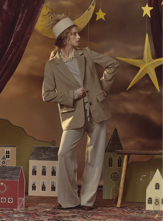Sans Stitching Silk Cashmere Pants