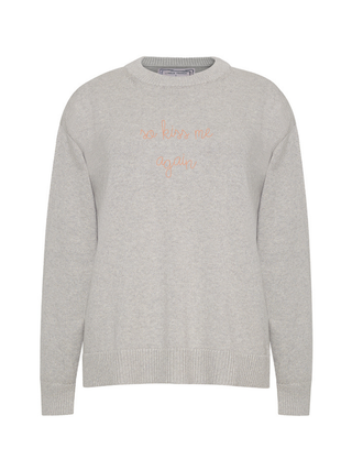 "so kiss me again" Maxine Sweater Cotton Cashmere LINGUA FRANCA NYC Smoke XS