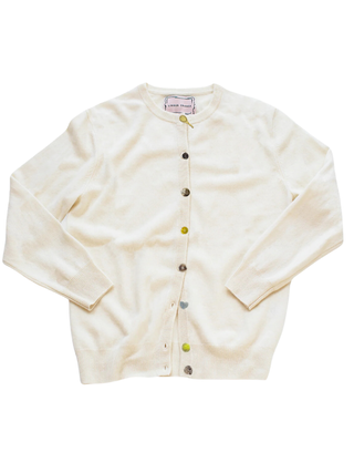 Women's 100% Cashmere Tennis Cardigan