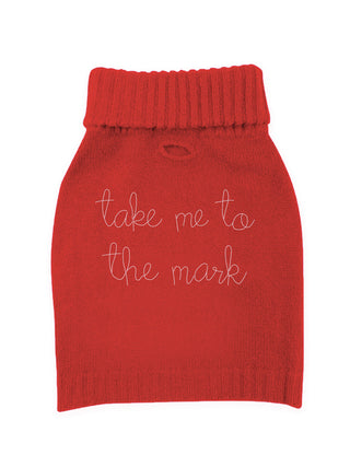 "take me to the mark" Dog Sweater  Lingua Franca NYC   