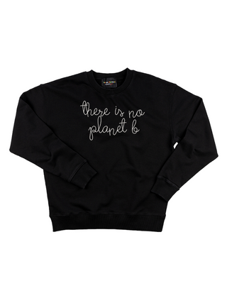 "there is no planet b" Women's Sweatshirt Sweatshirt Ecovest Black XS 