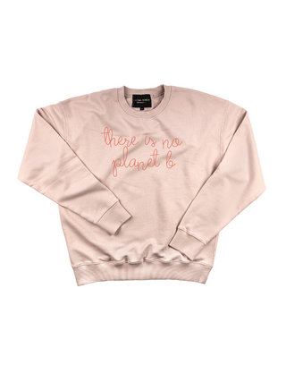 "there is no planet b" Women's Sweatshirt Sweatshirt Ecovest Light Pink XS 