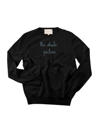 "the whole picture" Men's Crewneck Cashmere Core LINGUA FRANCA NYC Black XS