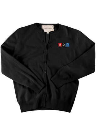 "npr block logo"Classic Cardigan Cashmere Core LINGUA FRANCA NYC Black XS