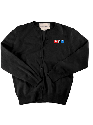"npr block logo"Classic Cardigan Cashmere Core LINGUA FRANCA NYC Black XS