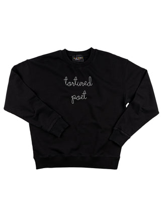 "tortured poet" Women's Sweatshirt Sweatshirt Dubow XS Black 