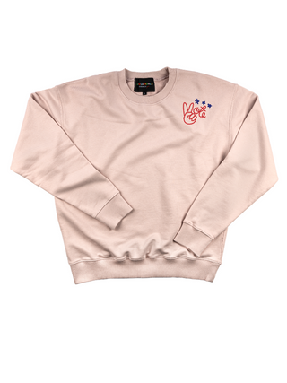 Peace + Vote Women's Sweatshirt Sweatshirt Ecovest Light Pink XS 